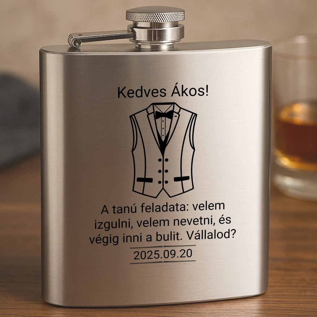 Gravírozott flaska - Ajándékverzum