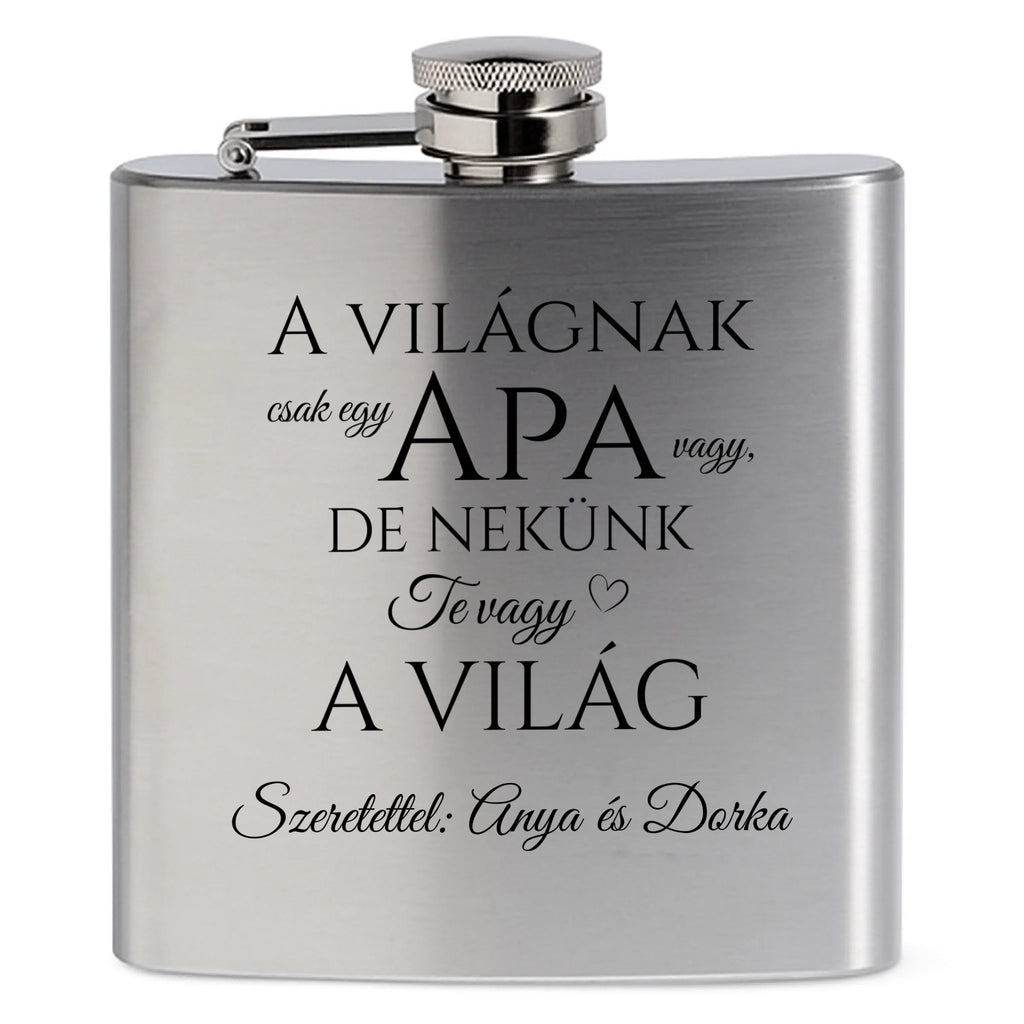 Egyedi  gravíozott flaska - Ajándékverzum