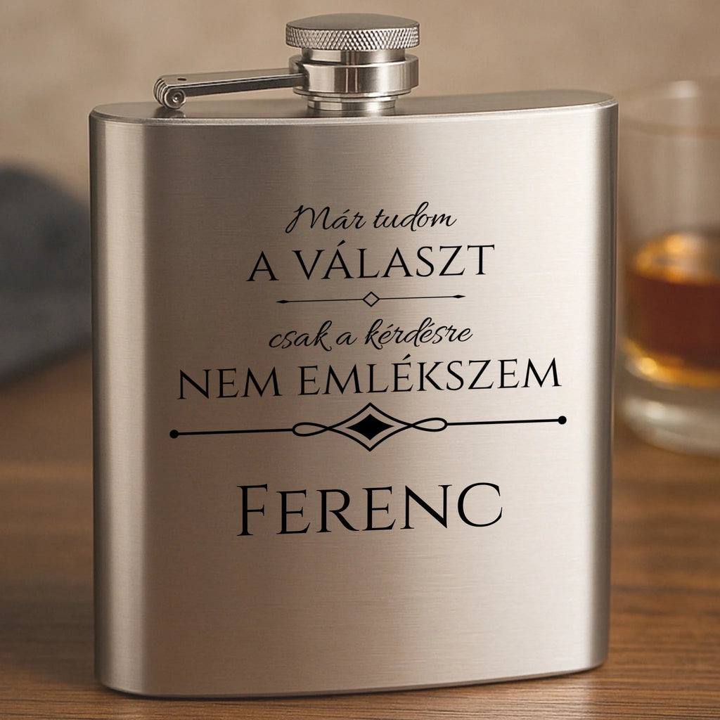 Gravírozott flaska - Ajándékverzum