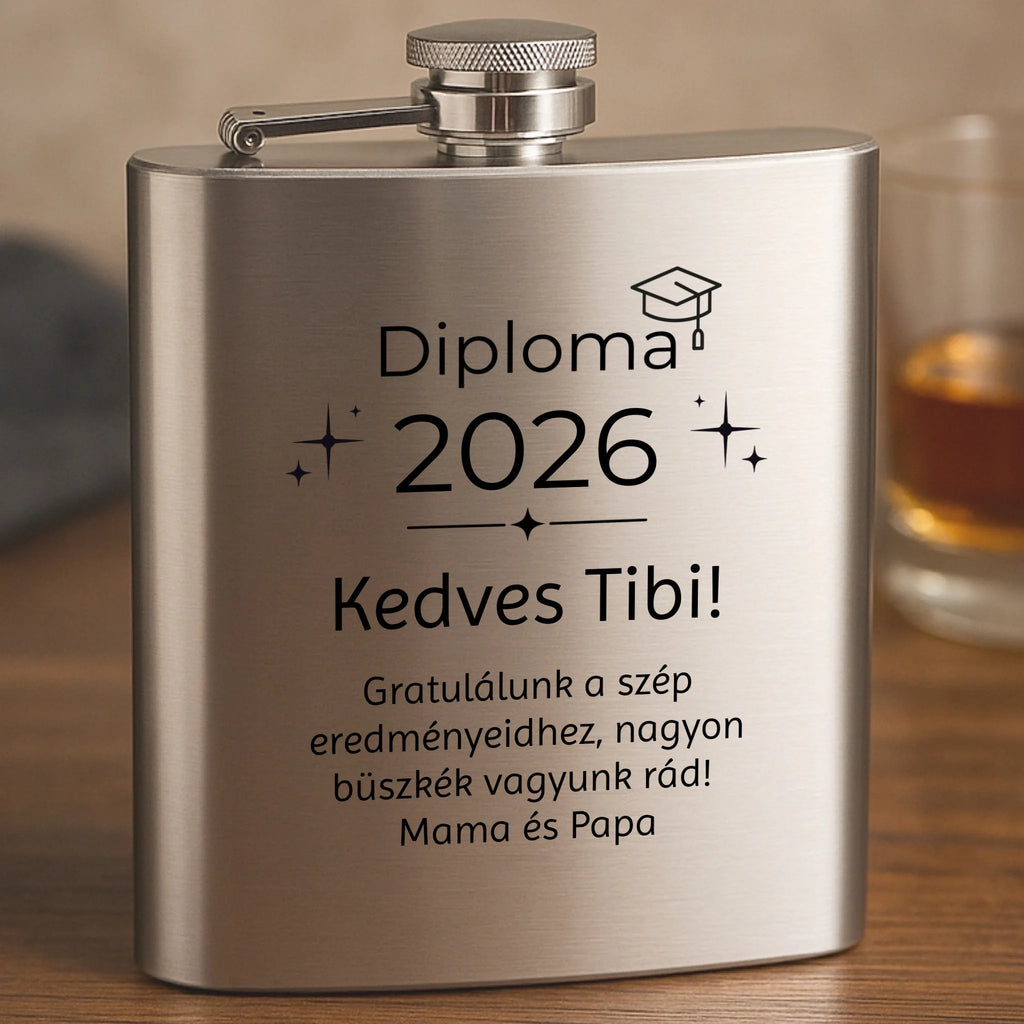 Gravírozott flaska - Ajándékverzum