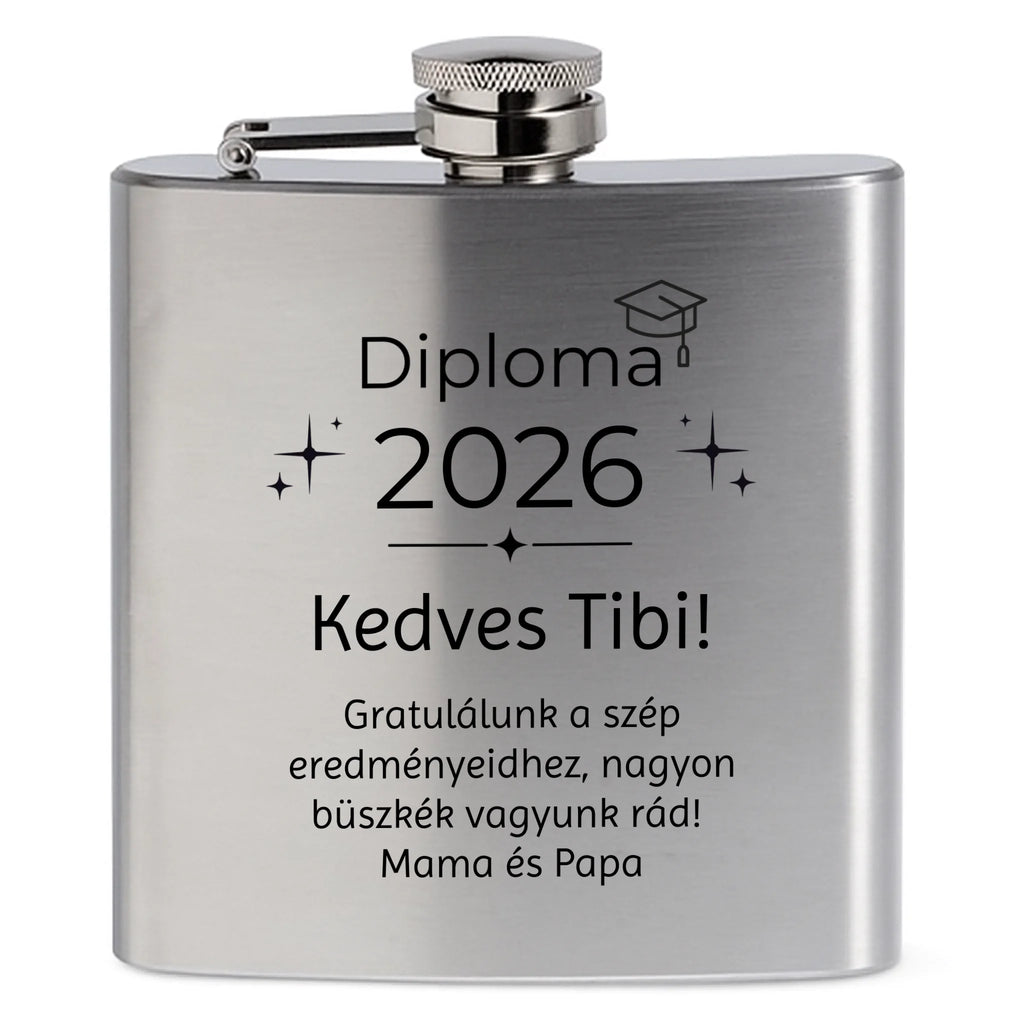 Egyedi  gravíozott flaska - Ajándékverzum