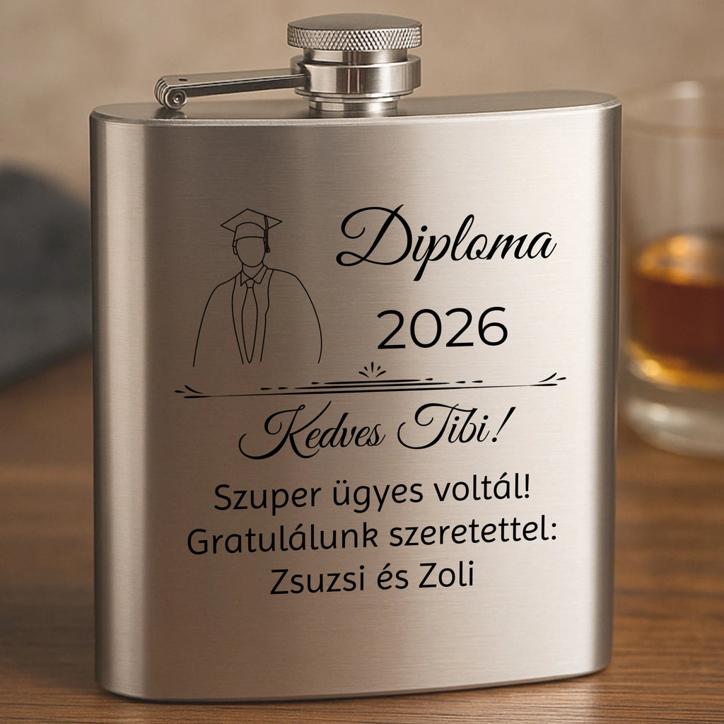Gravírozott flaska - Ajándékverzum