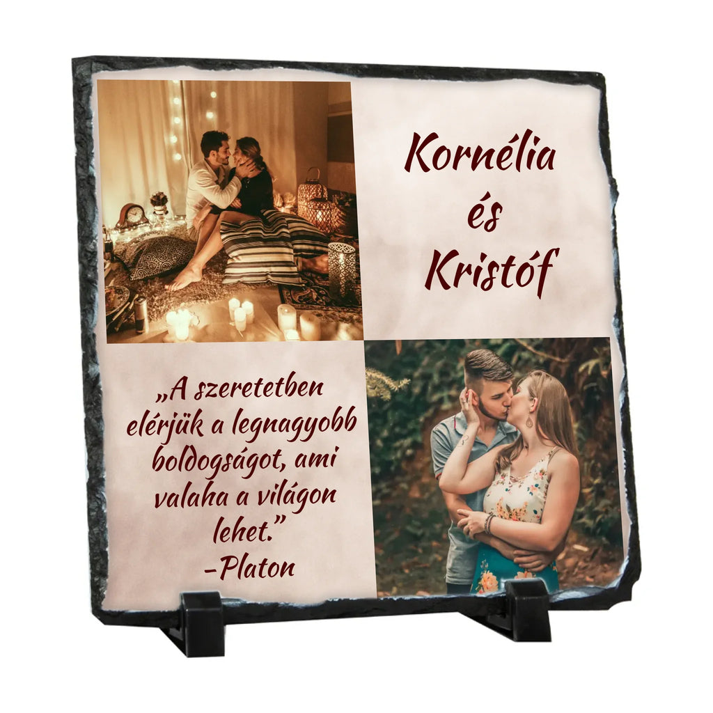 Egyedi fényképes gránitlap - Ajándékverzum