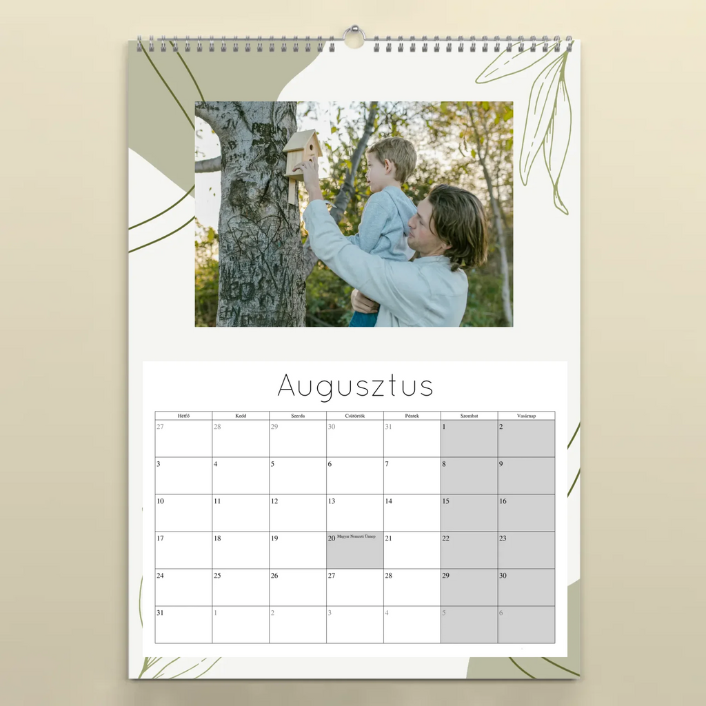 Egyedi fényképes falinaptár 2026 - Ajándékverzum