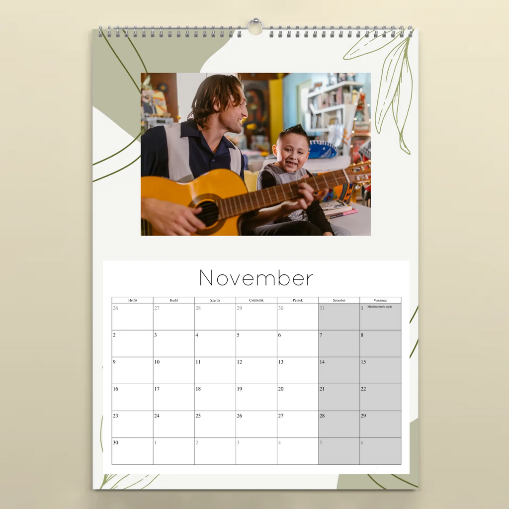 Egyedi fényképes falinaptár 2026 - Ajándékverzum