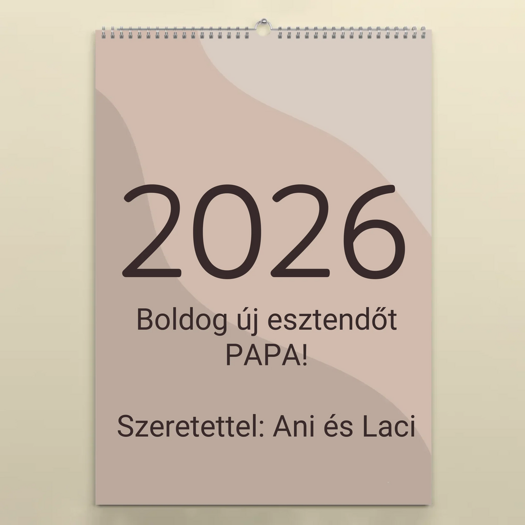 Egyedi fényképes falinaptár 2026 - Ajándékverzum