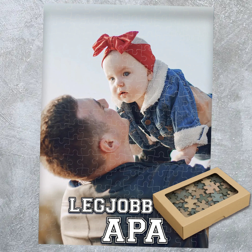 Egyedi fényképes puzzle apák napjára - Ajándékverzum
