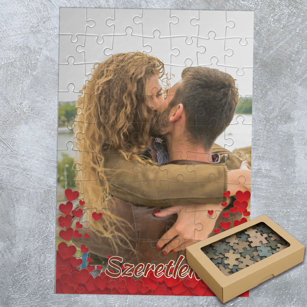 Egyedi fényképes puzzle Valentin napra - Ajándékverzum