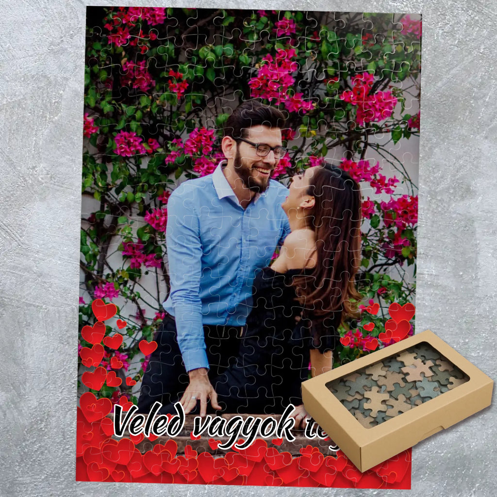 Egyedi fényképes puzzle Valentin napra - Ajándékverzum