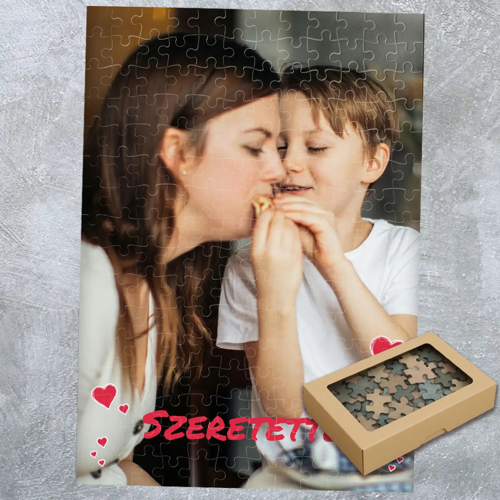 Egyedi fényképes puzzle anyák napjára - Ajándékverzum
