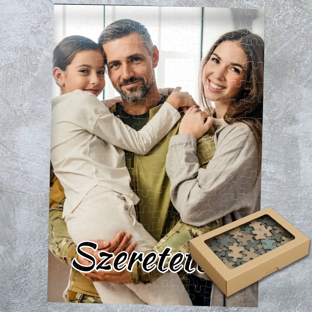 Egyedi fényképes puzzle A3 méret - álló - Ajándékverzum