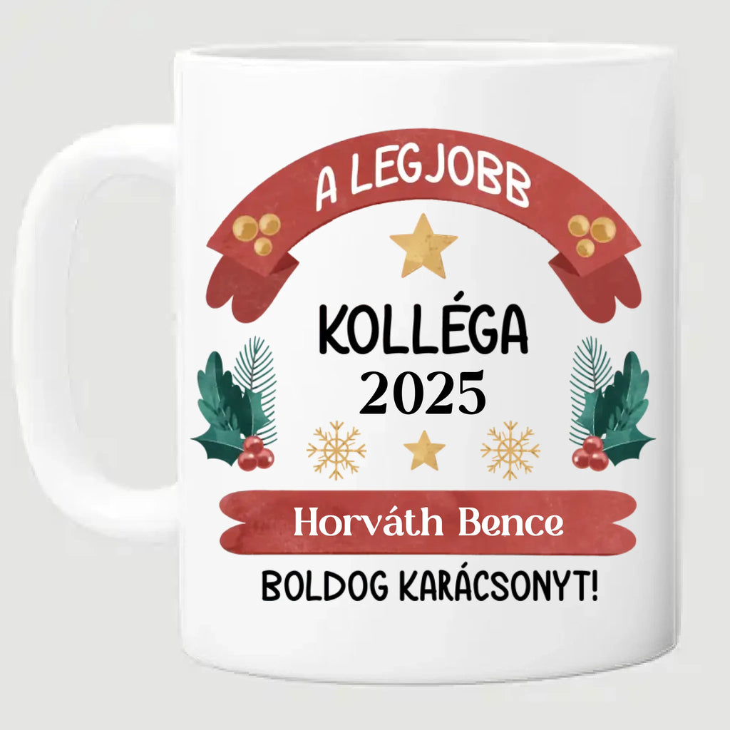 A legjobb kolléga - bögre névvel és évszámmal - Ajándékverzum