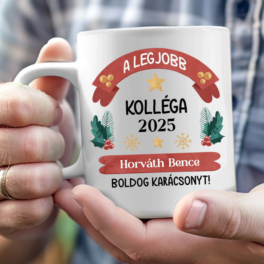 A legjobb kolléga - bögre névvel és évszámmal - Ajándékverzum
