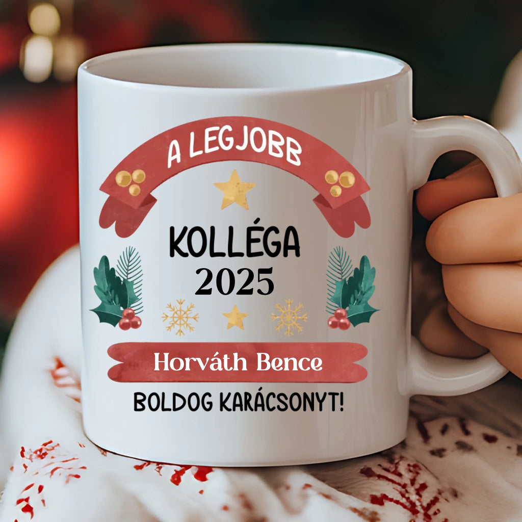 A legjobb kolléga - bögre névvel és évszámmal - Ajándékverzum