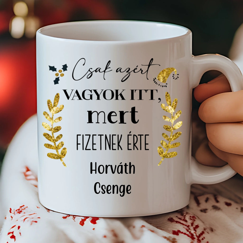 Őszinte munkatárs - egyedi bögre kollégának - Ajándékverzum