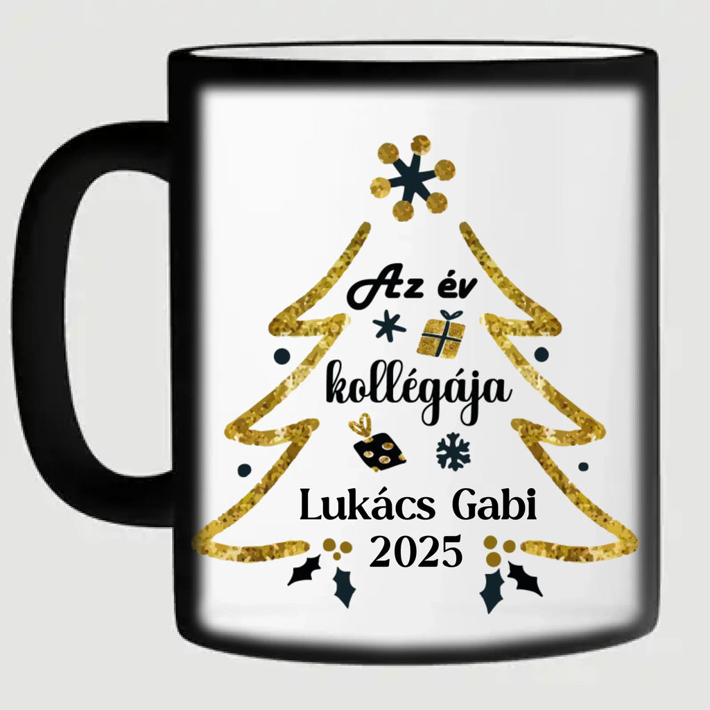 Az év kollégája bögre - névvel és évszámmal - Ajándékverzum