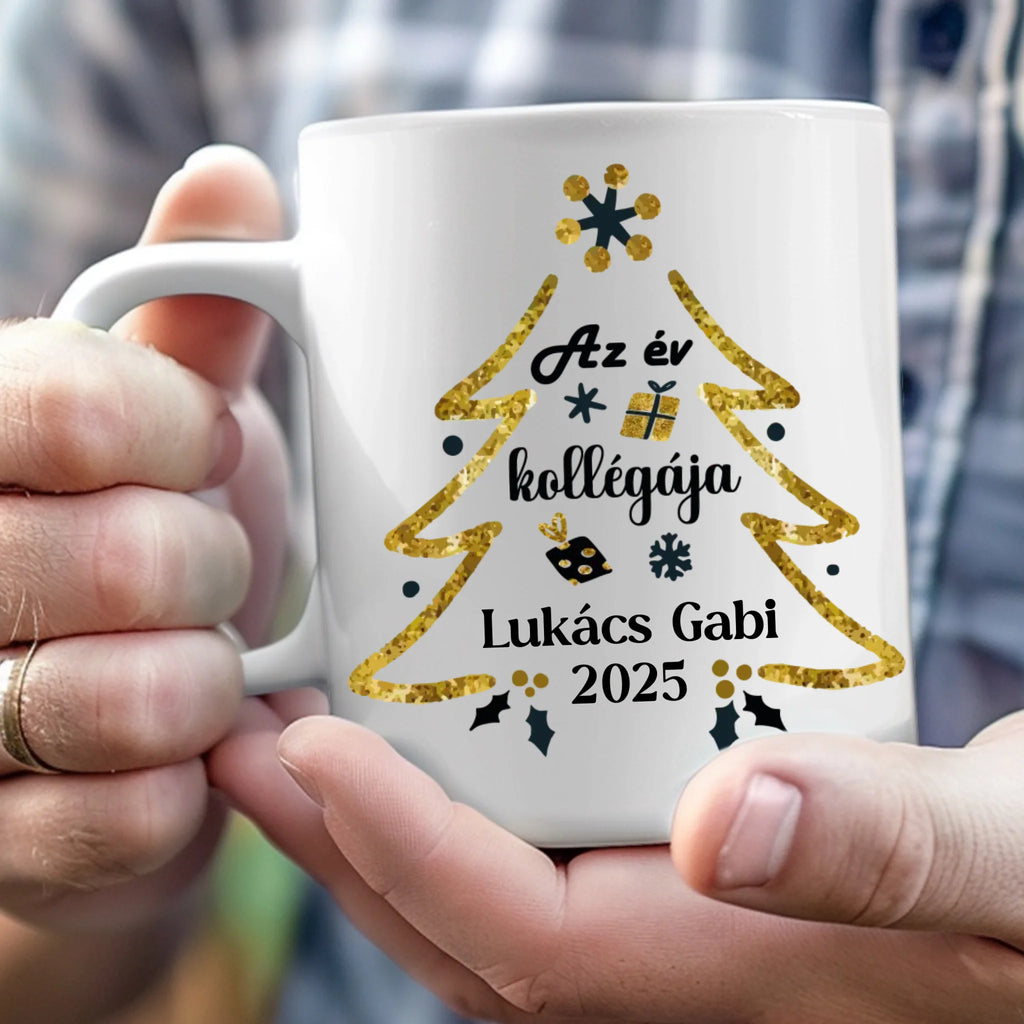 Az év kollégája bögre - névvel és évszámmal - Ajándékverzum