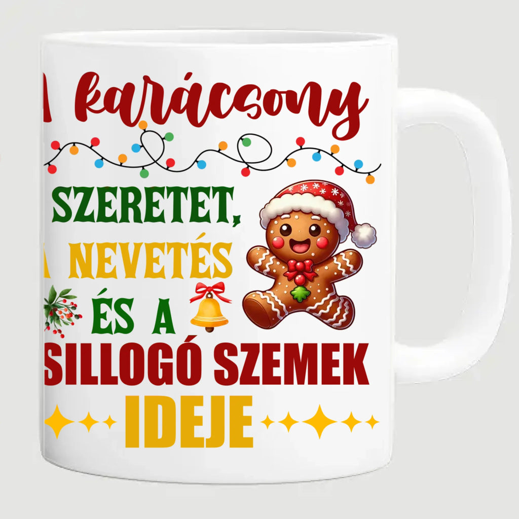 Egyedi karakteres karácsonyi bögre férfiaknak - Ajándékverzum