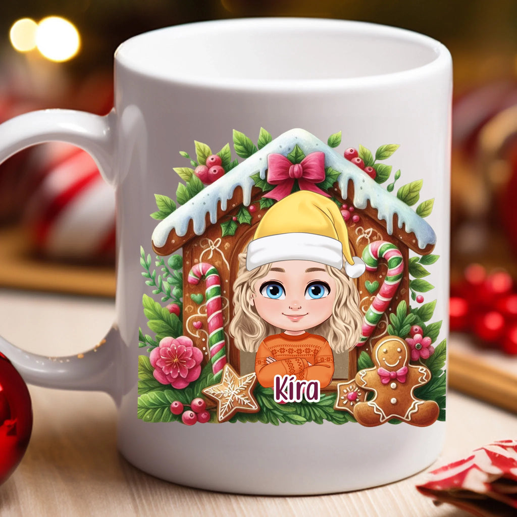 Egyedi karakteres karácsonyi bögre lányoknak - Ajándékverzum