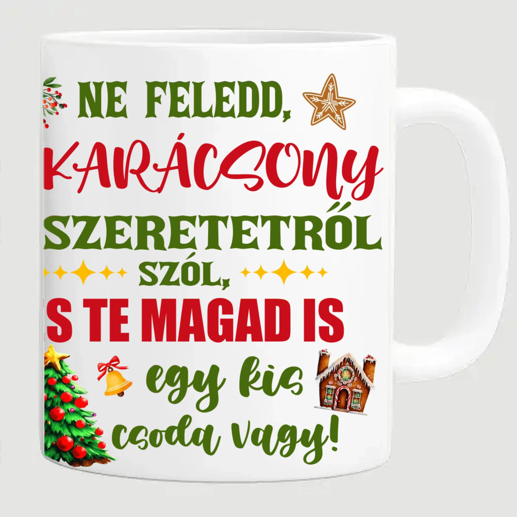 Egyedi karakteres karácsonyi bögre fiúknak - Ajándékverzum