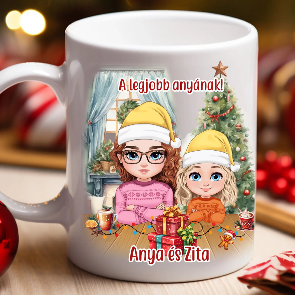 Egyedi karácsonyi fényképes bögre - Ajándékverzum