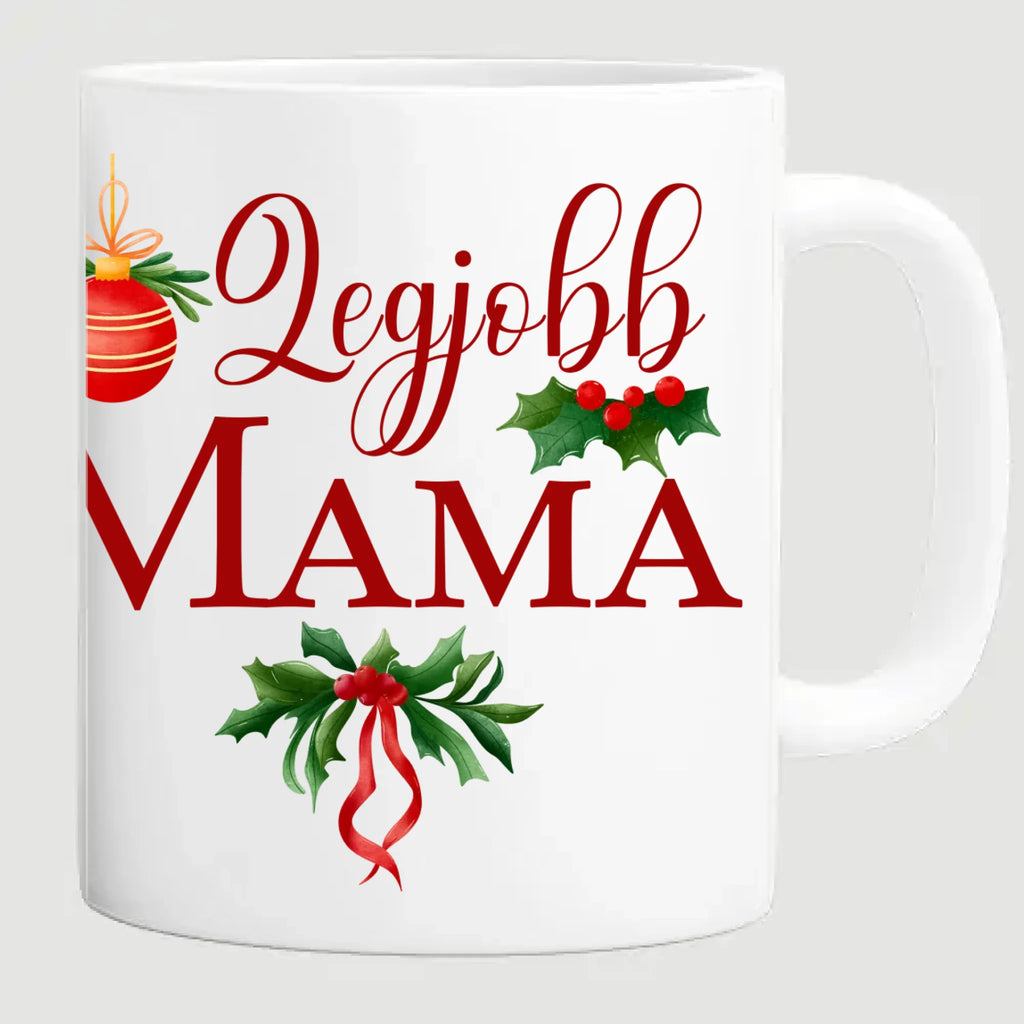 Egyedi karakteres karácsonyi bögre mamának - Ajándékverzum