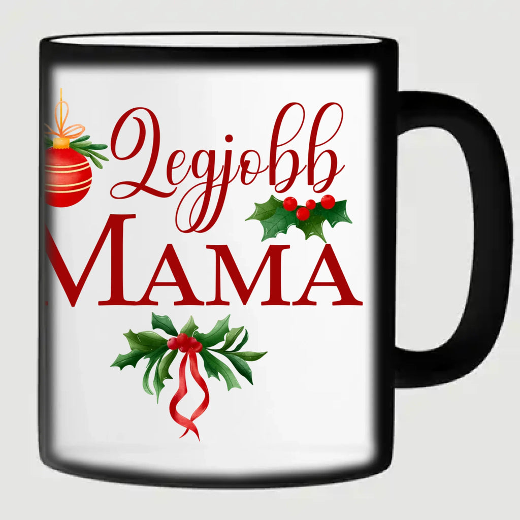 Egyedi karakteres karácsonyi bögre mamának - Ajándékverzum