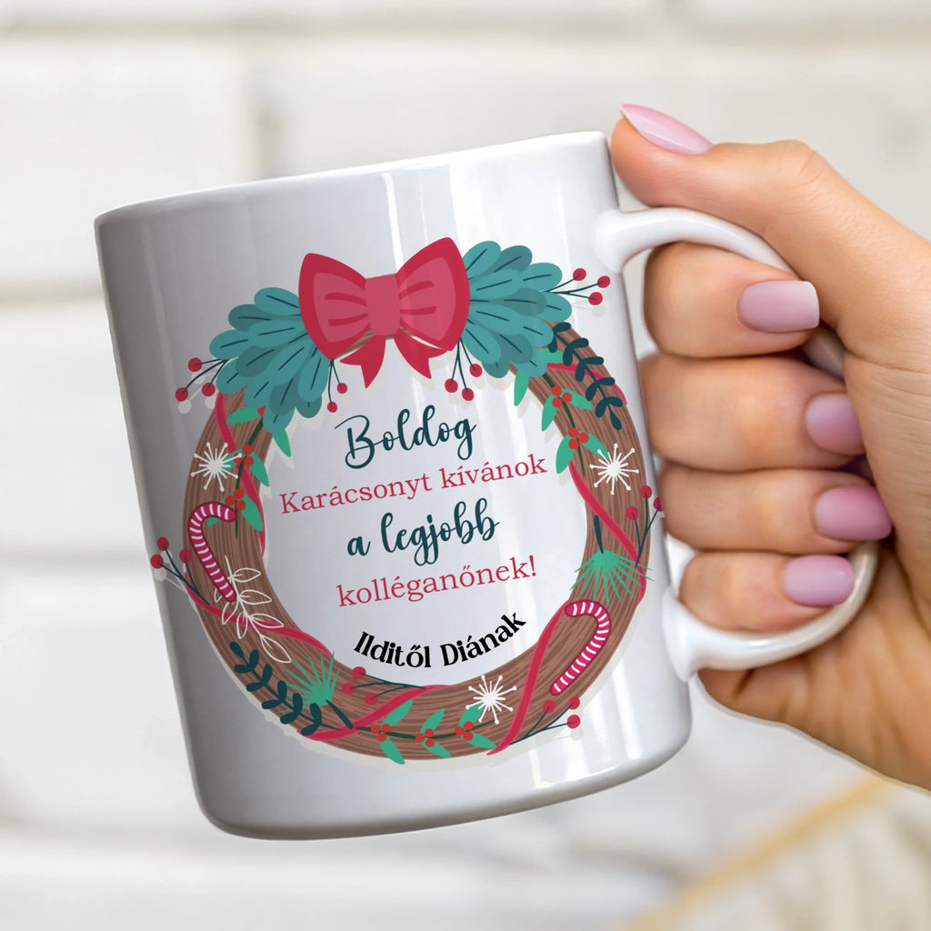 A legjobb kolléganőnek - bögre kedves üzenettel - Ajándékverzum
