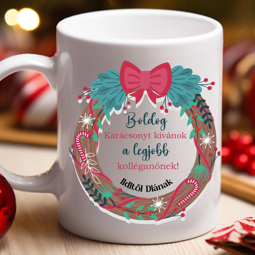 A legjobb kolléganőnek - bögre kedves üzenettel - Ajándékverzum