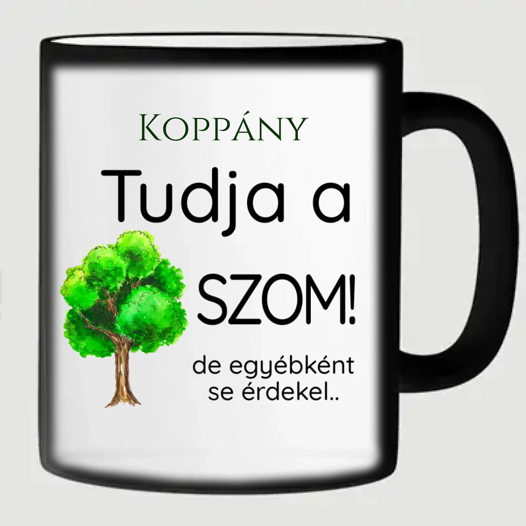 Tudja a faszom - egyedi neves vicces bögre kollégáknak - Ajándékverzum