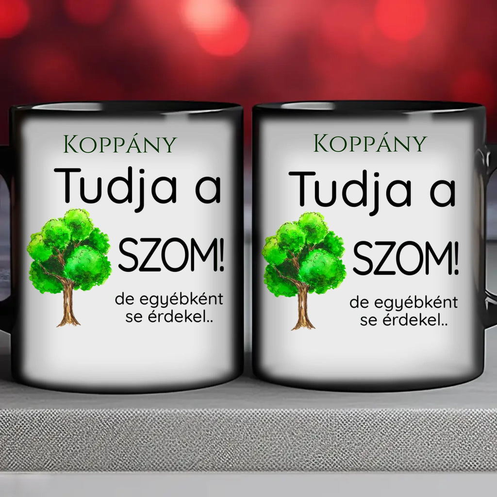 Tudja a faszom - egyedi neves vicces bögre kollégáknak - Ajándékverzum