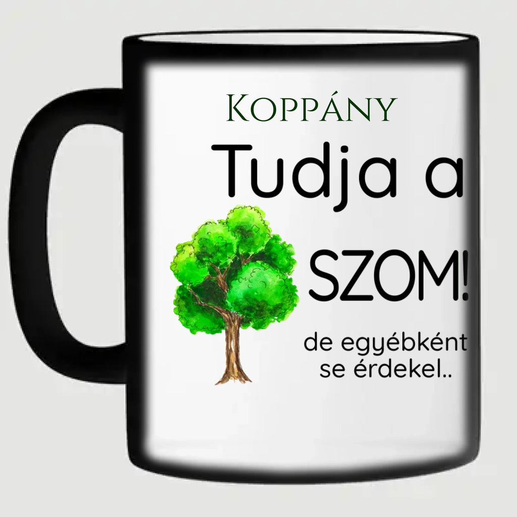 Tudja a faszom - egyedi neves vicces bögre kollégáknak - Ajándékverzum