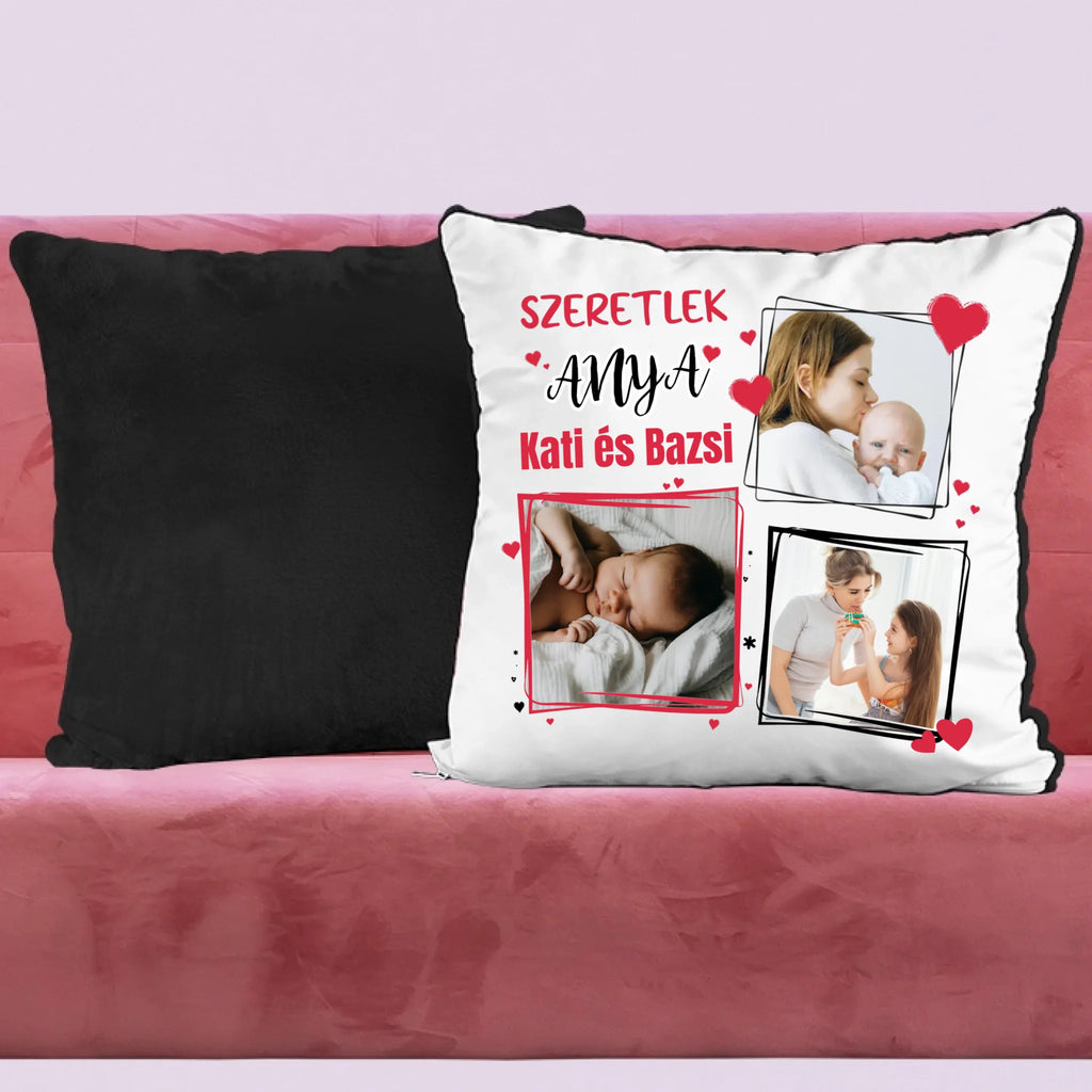 Anyák napi fényképes párna 3 képpel - Ajándékverzum
