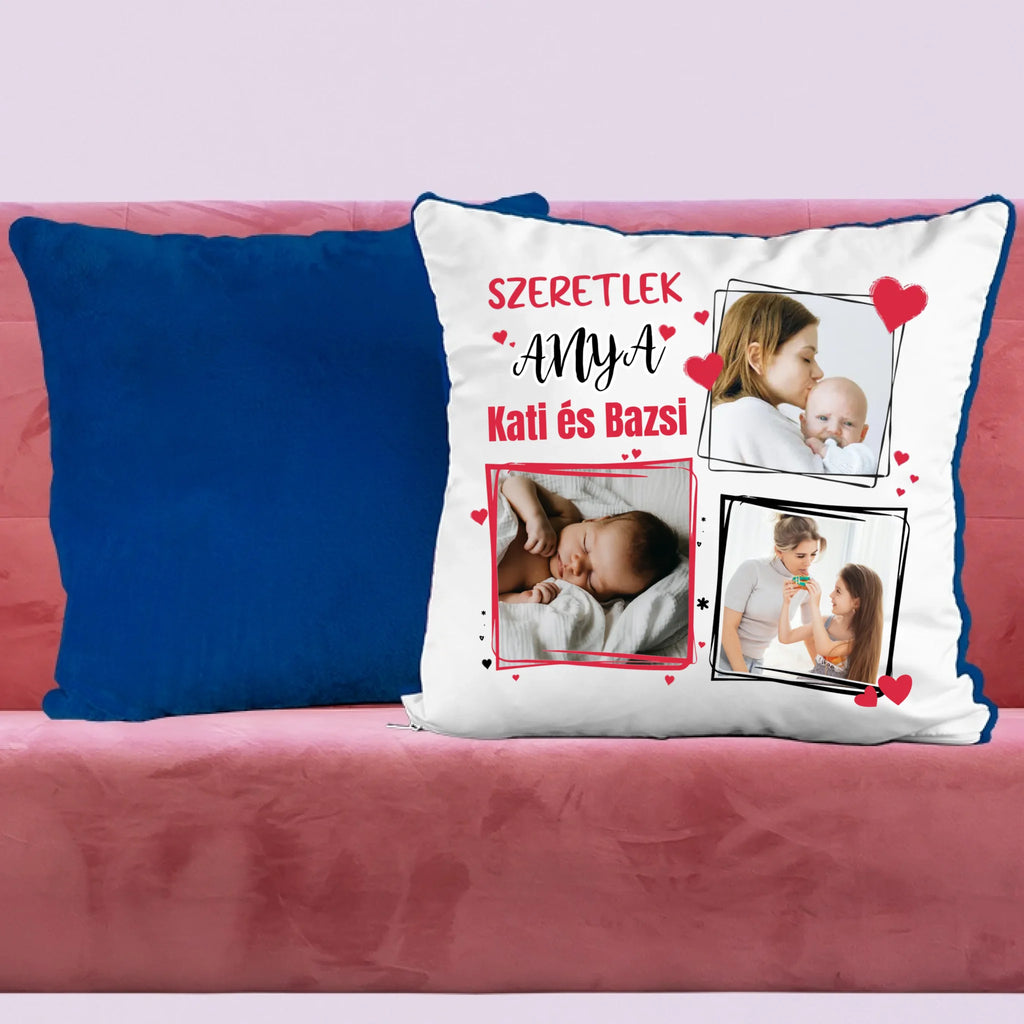 Anyák napi fényképes párna 3 képpel - Ajándékverzum