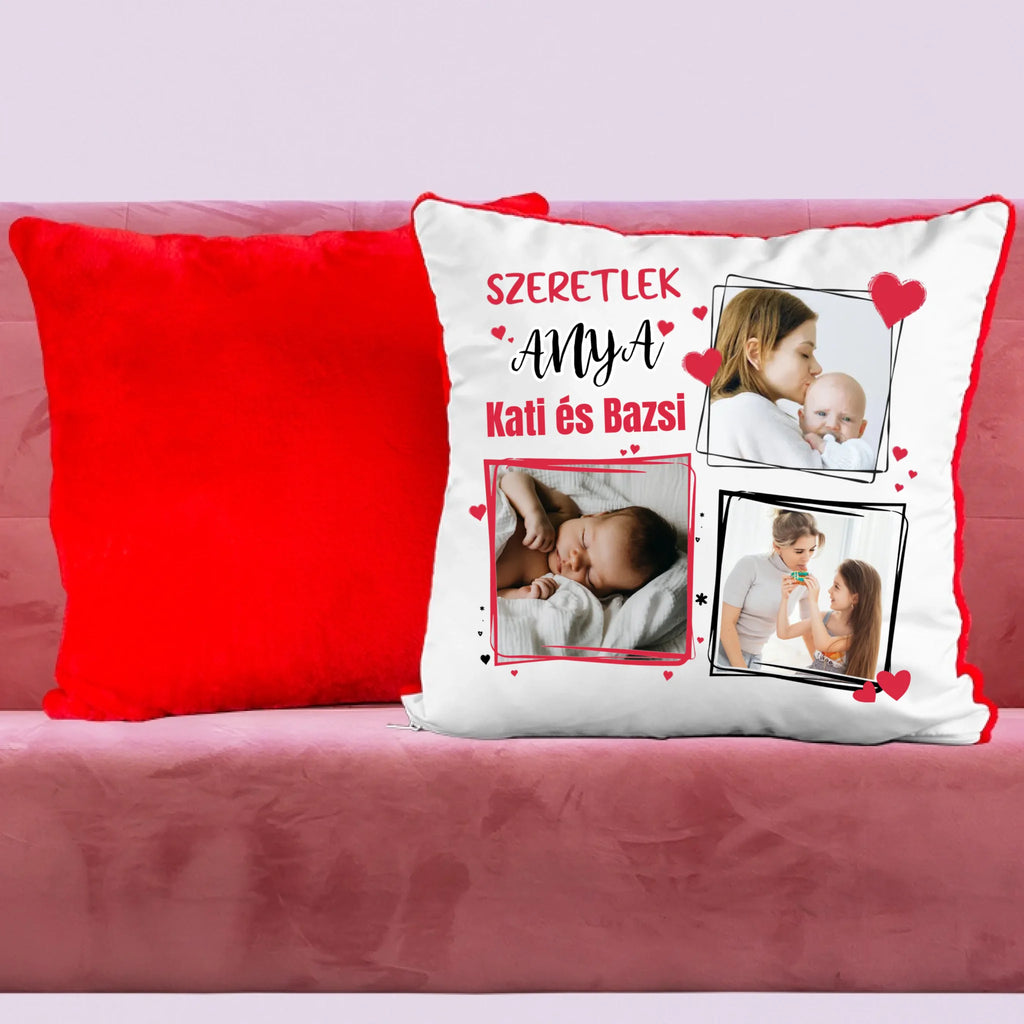 Anyák napi fényképes párna 3 képpel - Ajándékverzum