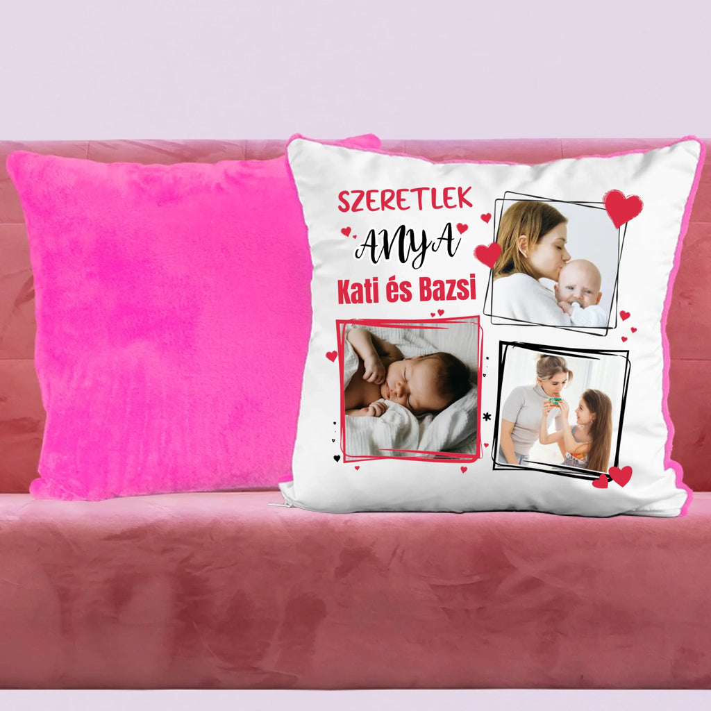 Anyák napi fényképes párna 3 képpel - Ajándékverzum
