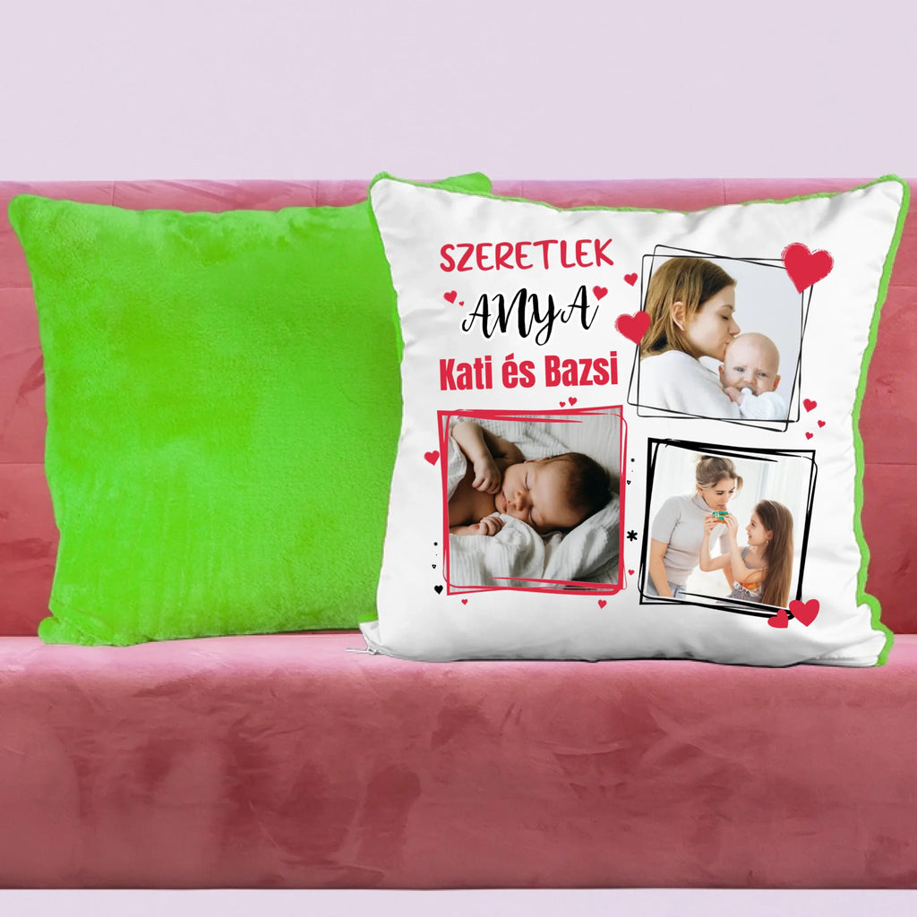 Anyák napi fényképes párna 3 képpel - Ajándékverzum