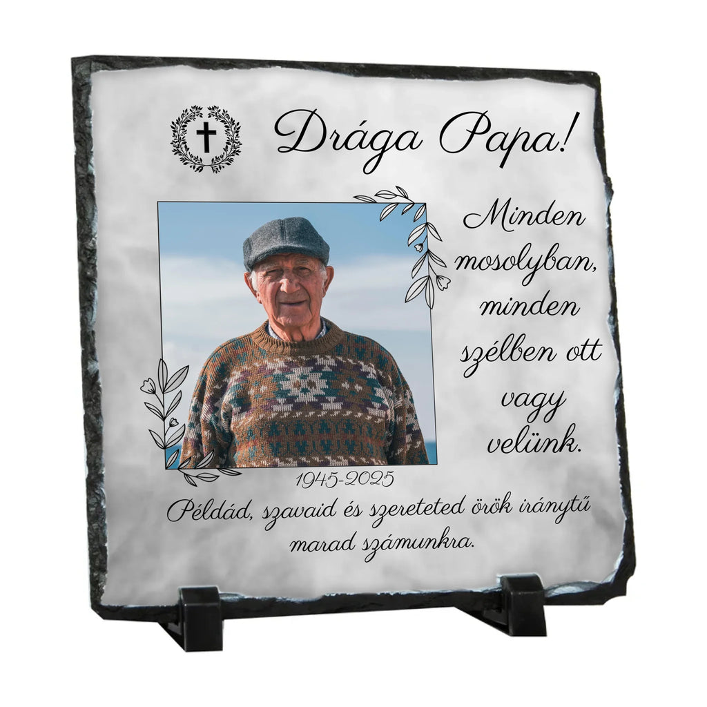 Egyedi fényképes gránitlap - Ajándékverzum