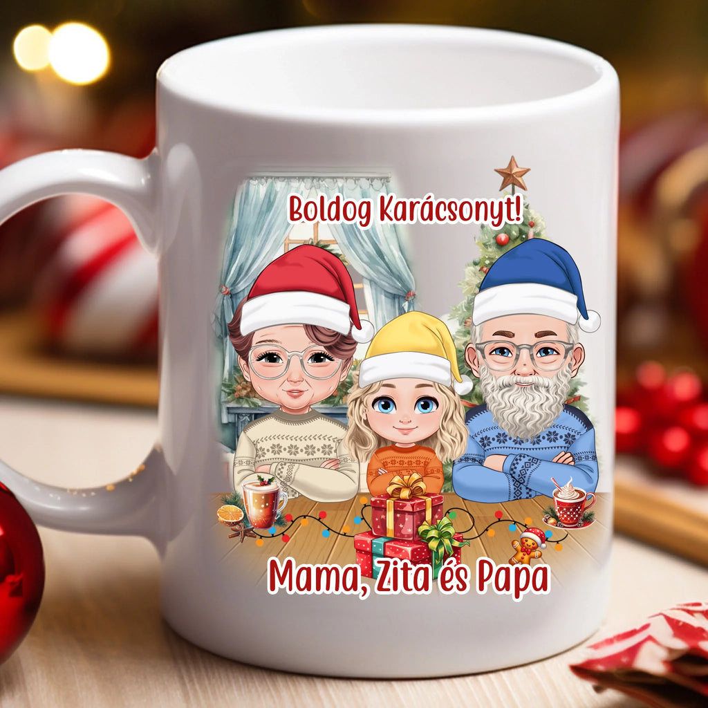 Egyedi karácsonyi fényképes bögre - Ajándékverzum