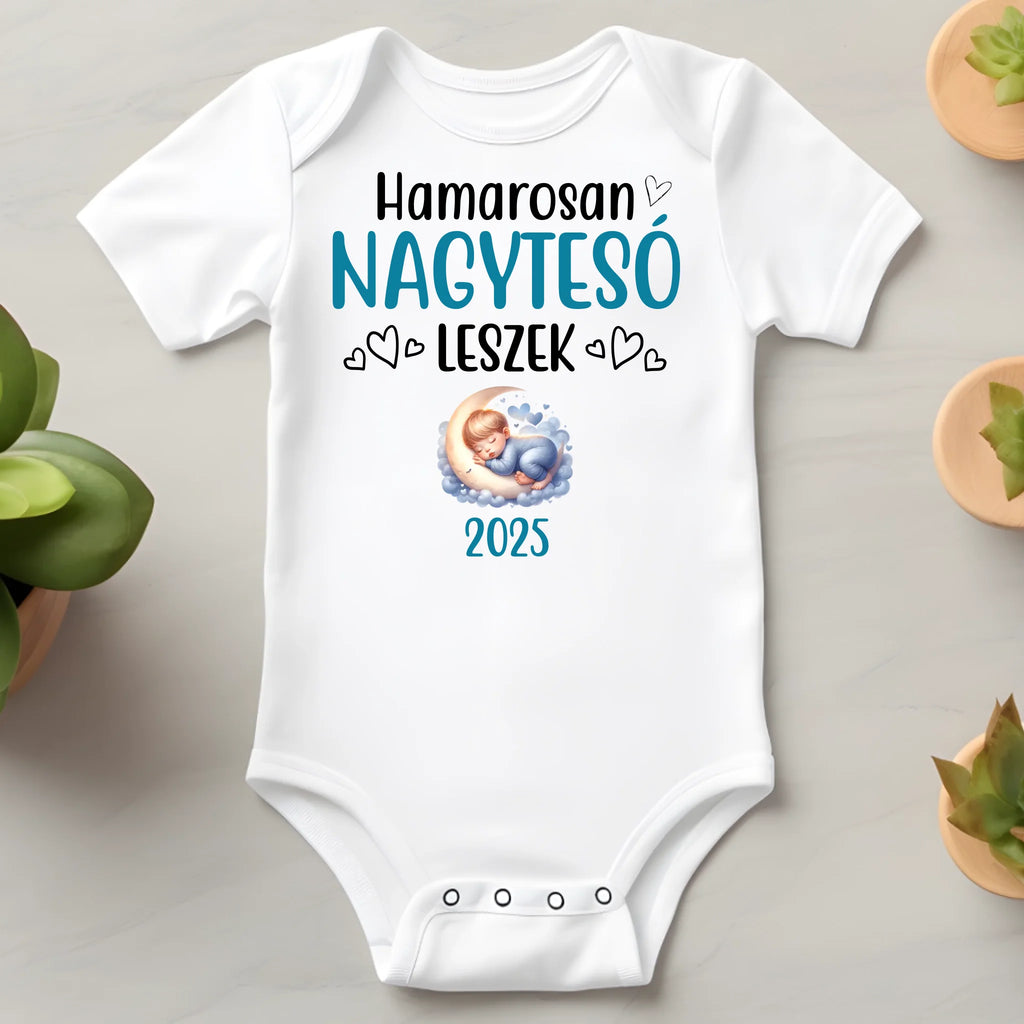 Egyedi neves baba body szafari állatos mintával - Ajándékverzum