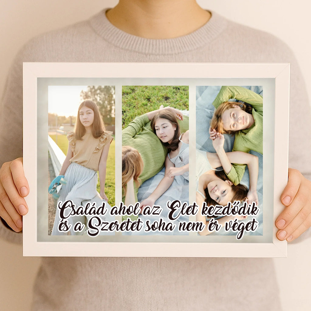 Egyedi fényképes falikép A4 méretben - Ajándékverzum