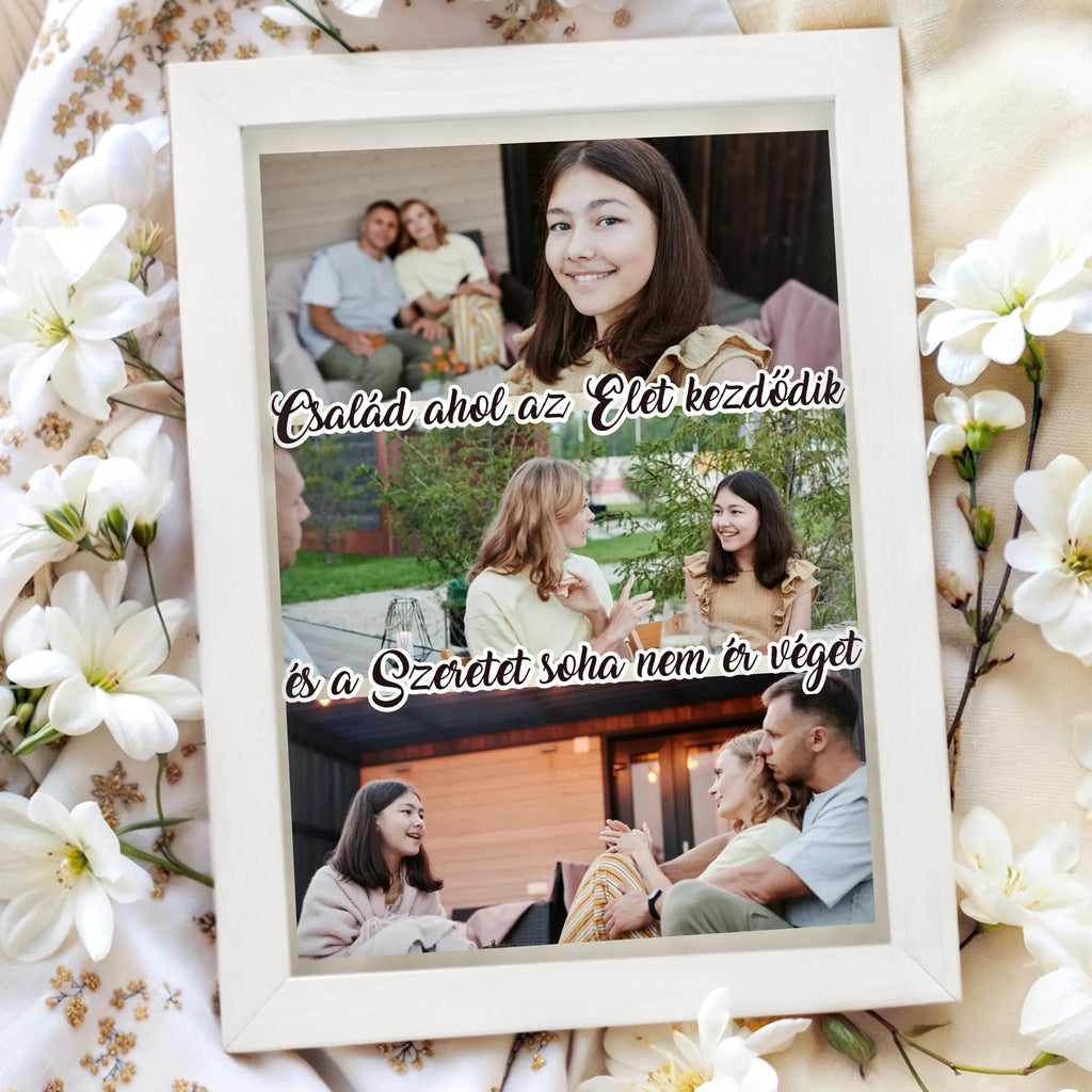 Egyedi fényképes falikép A4 méretben - Ajándékverzum