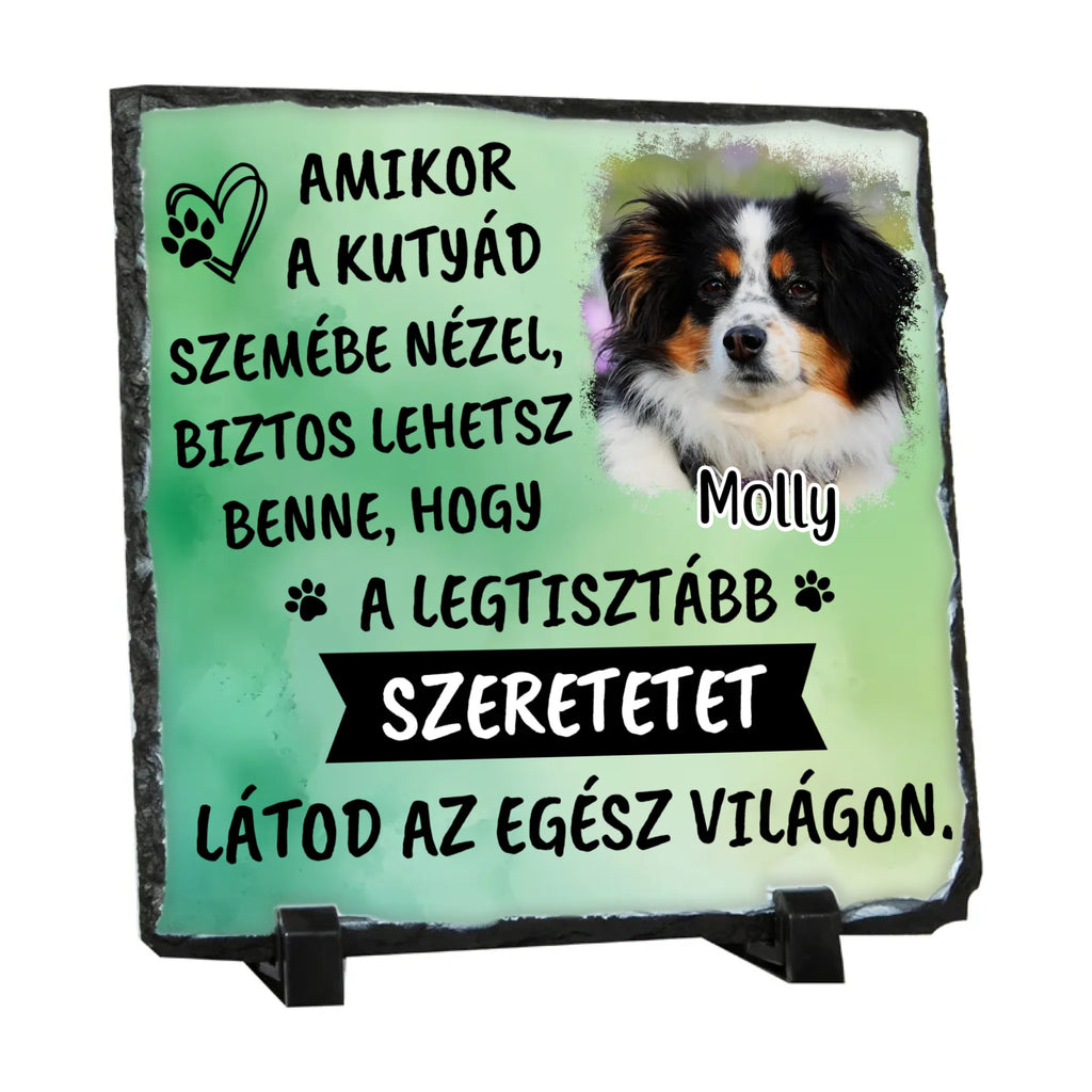 Egyedi fényképes gránitlap - Ajándékverzum