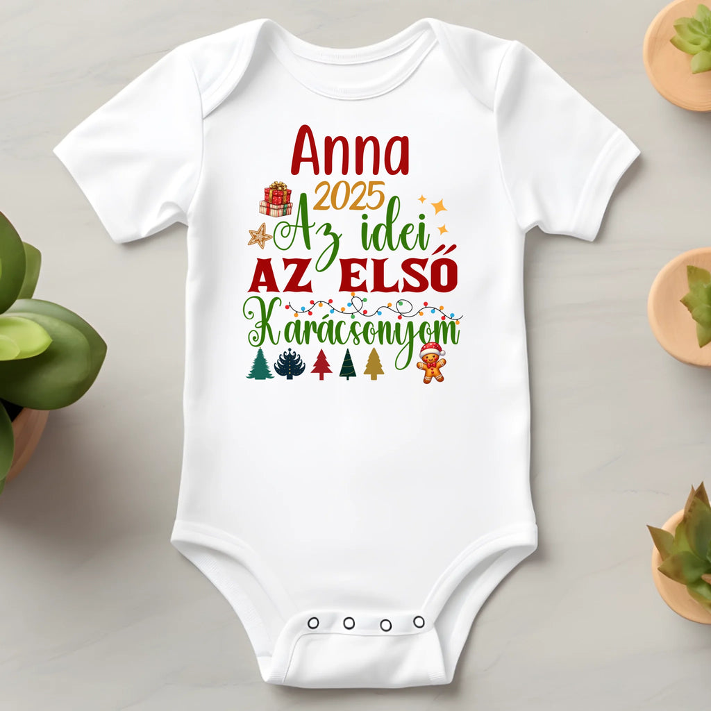 Egyedi neves baba body szafari állatos mintával - Ajándékverzum