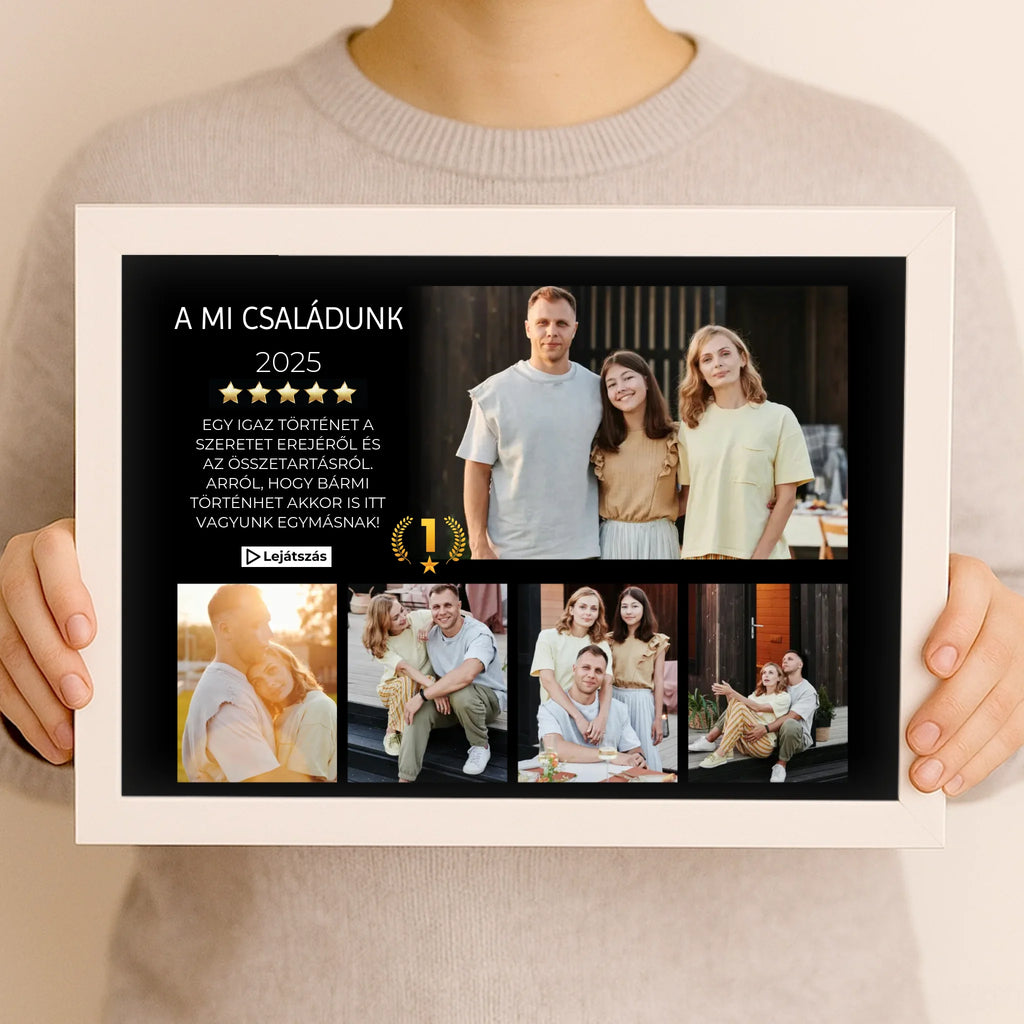 Egyedi fényképes falikép A4 méretben - Ajándékverzum