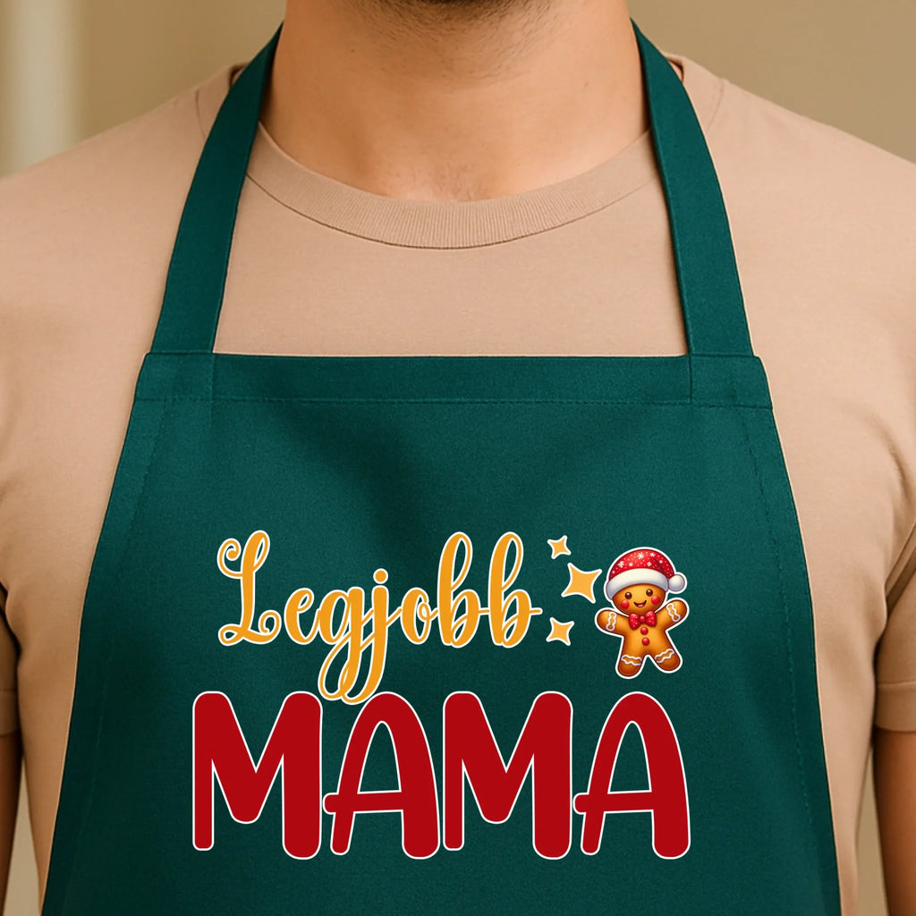 Egyedi zöld kötény - Ajándékverzum