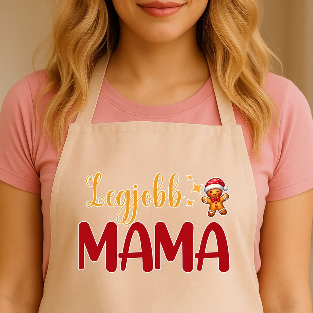 Egyedi bézs kötény - Ajándékverzum