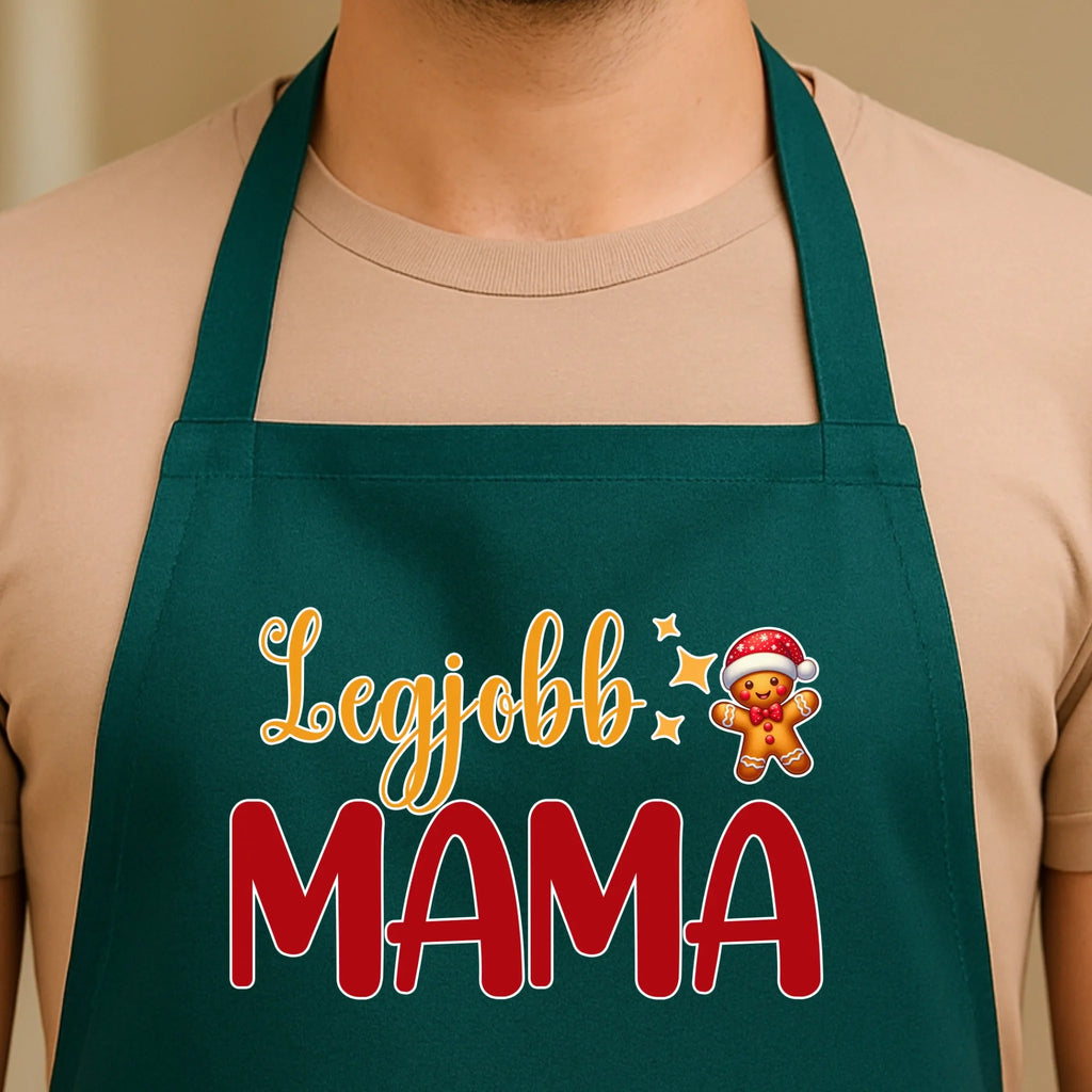 Egyedi zöld kötény - Ajándékverzum