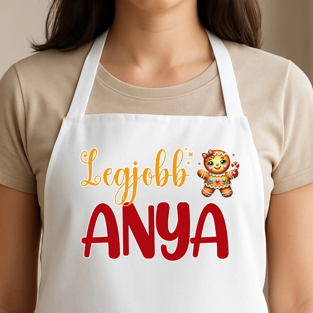 Egyedi fehér kötény - Ajándékverzum