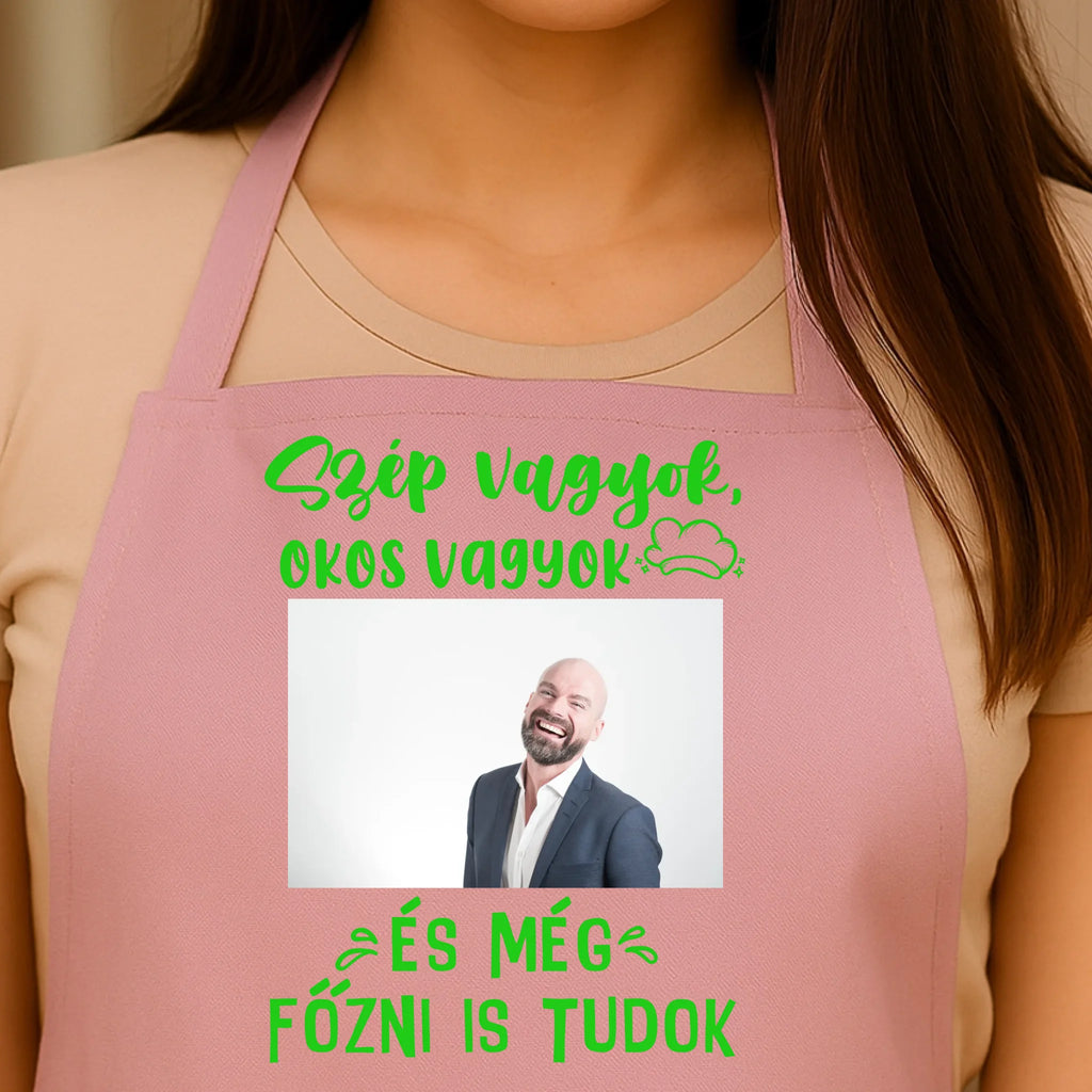 Egyedi rózsaszín kötény - Ajándékverzum